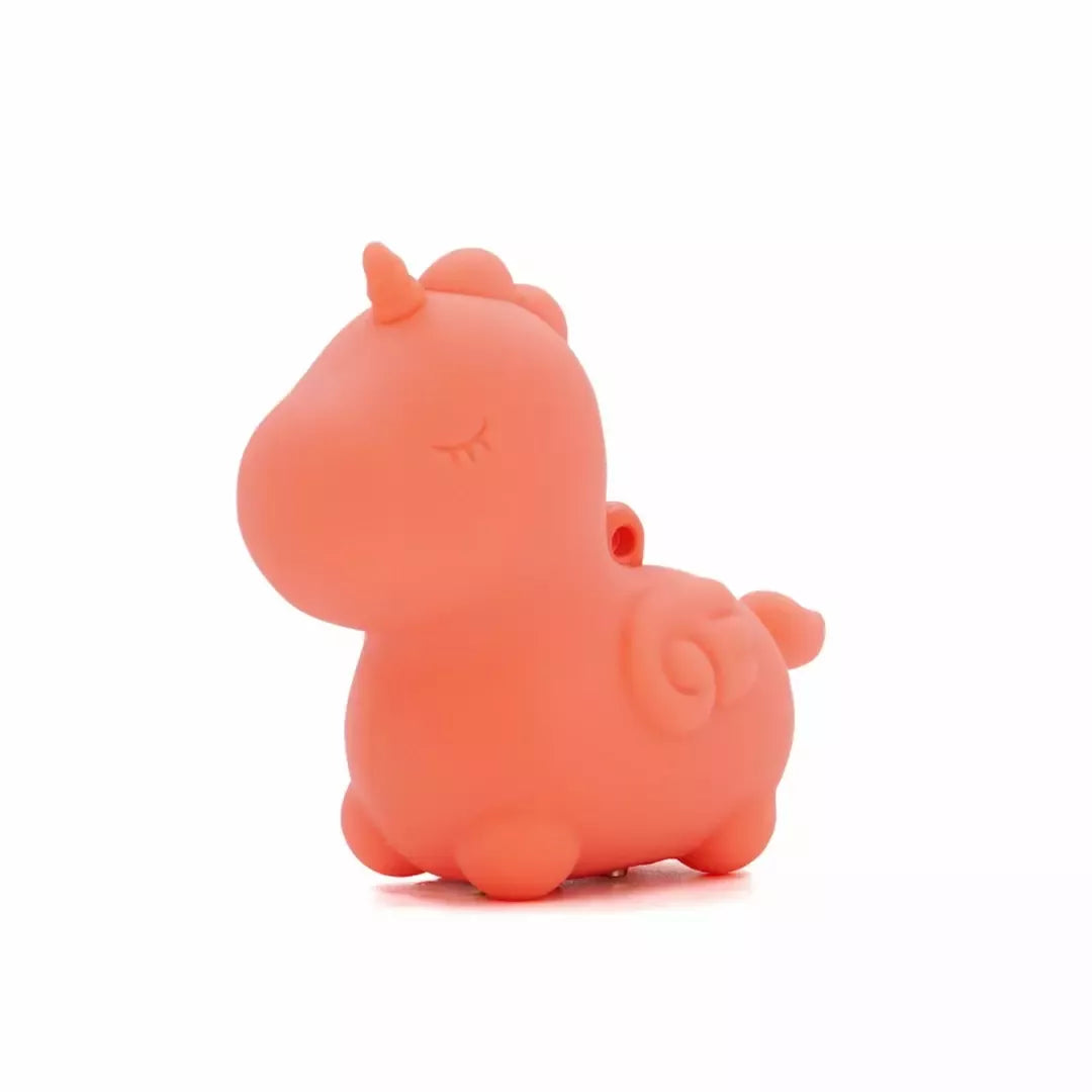 Unihorn Mini Peachy Pony – kompaktiškas kelių režimų asmeninis masažuoklis, rausvas