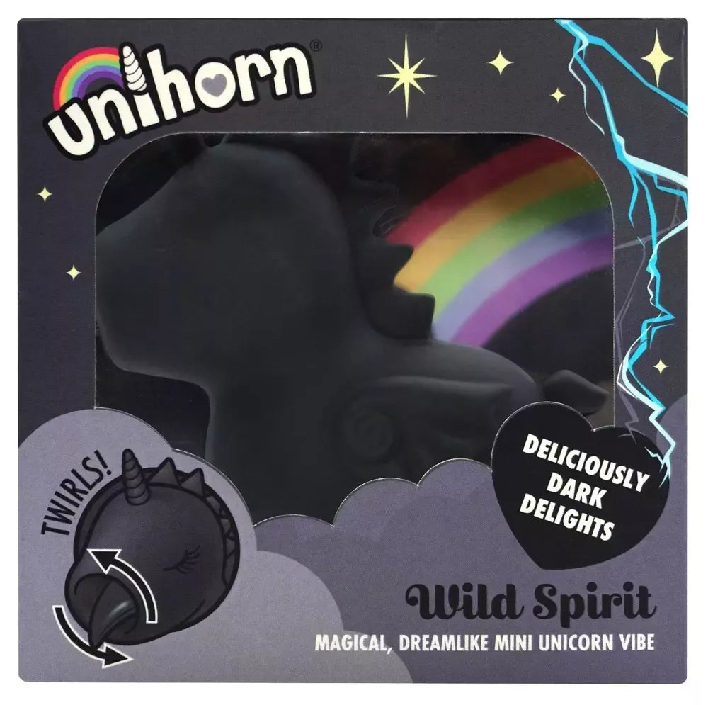 Unihorn Wild Spirit Intimate Machine su besisukančiu silikoniniu liežuvėliu, 9 cm
