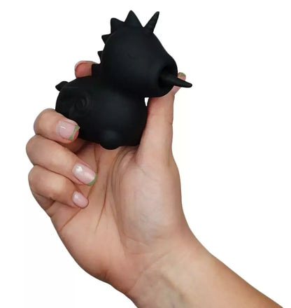 Unihorn Wild Spirit Intimate Machine su besisukančiu silikoniniu liežuvėliu, 9 cm