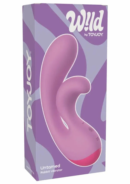 Untamed Rabbit Vibrator dviejų varikliukų, atsparus vandeniui, rožinis, 10 režimų
