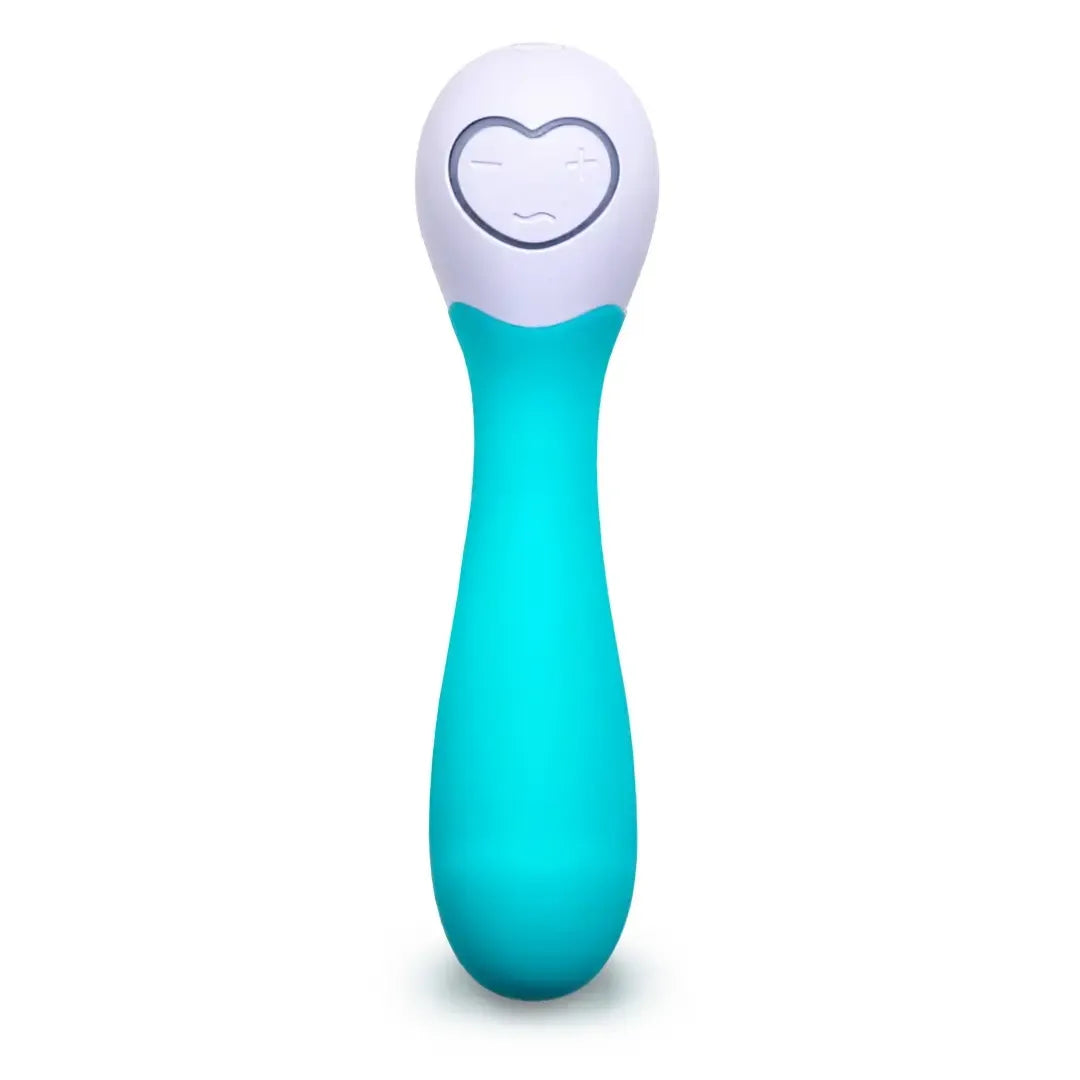 USB įkraunamas OhMiBod Lovelife Cuddle Mini turkio spalvos G taško masažuoklis