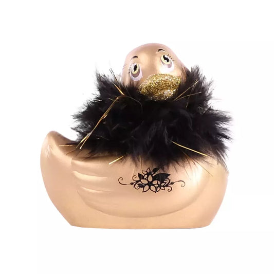 Vandeniui atsparus masažuoklis Big Teaze Toys I Rub My Duckie 2.0 Paris Gold
