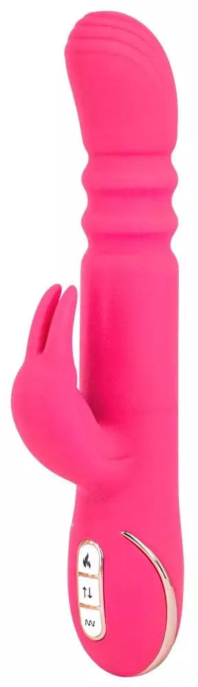 Vibe Couture Ablaze dvikryptis stimuliatorius su šildymo ir stūmoklio funkcija, 23,5 cm
