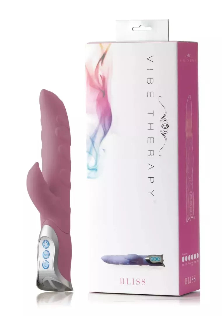Vibe Therapy Bliss Pink silikoninis intymus prietaisas 26cm vandeniui atsparus 7 režimai