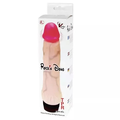 Vibruojantis „Baile Rockin Dong Cyber Skin II“ intymus aparatas, 21,5 cm