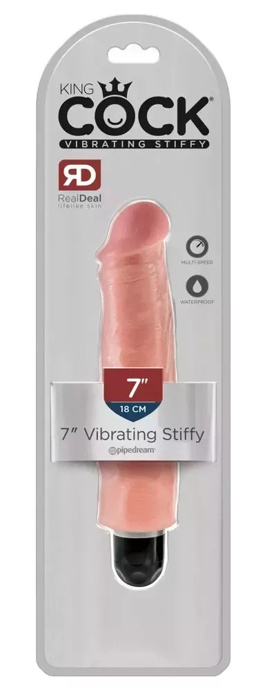 Vibruojantis modelis Pipedream King Cock 7" Light, vandeniui atsparus, PVC, 22 cm