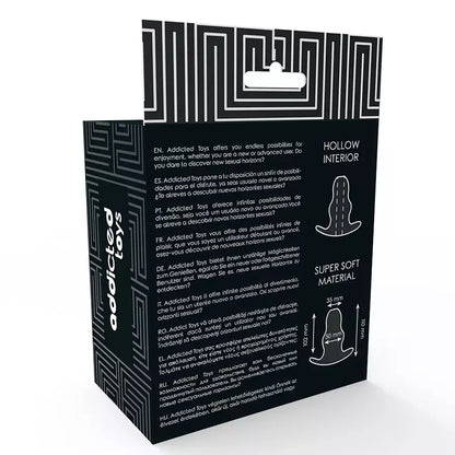 Vidutinio dydžio analinis plėtiklis Addicted Toys, 11 cm, permatomas TPE, atsparus vandeniui