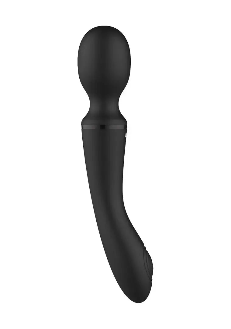 VIVE by Shots Enora Wand Massager Black – dvigubas variklis, atsparus vandeniui, 10 režimų