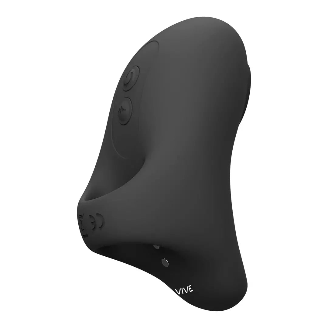 VIVE Hana Black – ergonomiškas, įkraunamas piršto vibratorius su impulsine banga