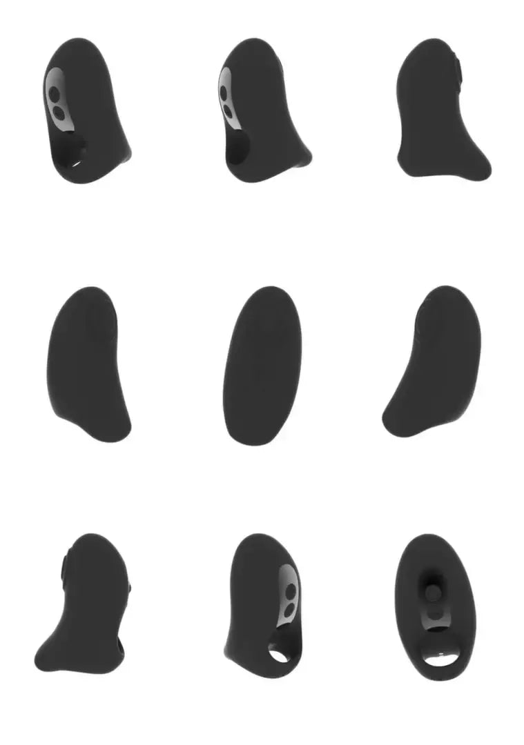 VIVE Hana Black – ergonomiškas, įkraunamas piršto vibratorius su impulsine banga