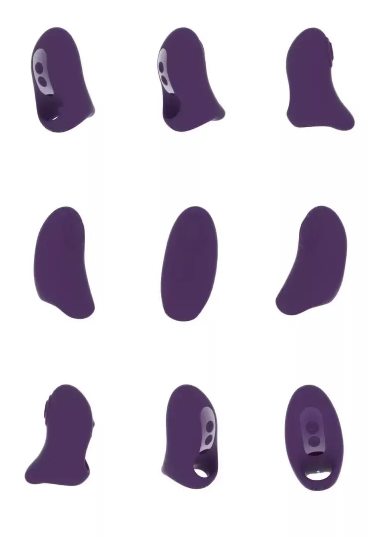 VIVE Hana Pulse Wave pirštinis vibratorius, violetinis – ergonomiškas, 10 režimų, atsparus vandeniui