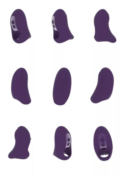 VIVE Hana Pulse Wave pirštinis vibratorius, violetinis – ergonomiškas, 10 režimų, atsparus vandeniui