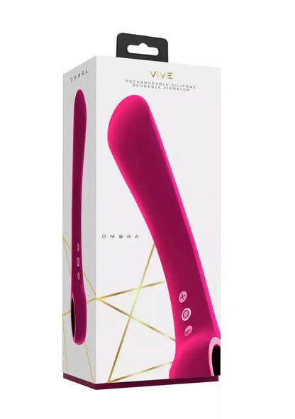 „Vive Ombra“ lankstus vibratorius, rožinis – lankstus, ergonomiškas, atsparus vandeniui
