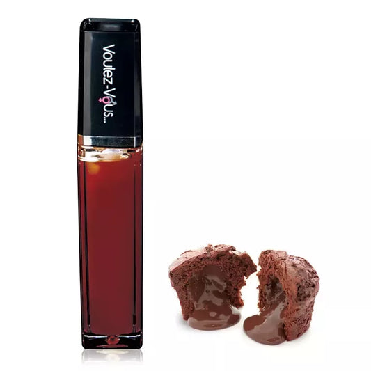 Voulez-Vous Light Gloss šokoladinio fondiu aromato lūpų blizgis su karšto ir šalto pojūčio efektu, 9 ml