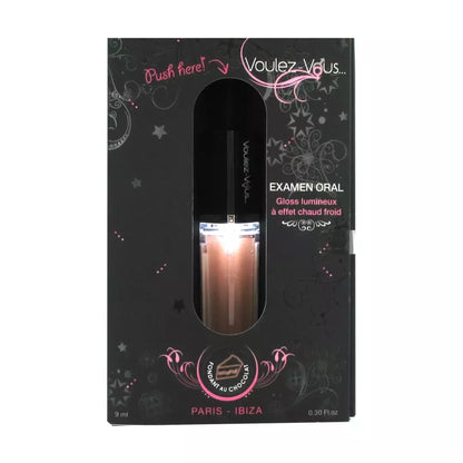 Voulez-Vous Light Gloss šokoladinio fondiu aromato lūpų blizgis su karšto ir šalto pojūčio efektu, 9 ml