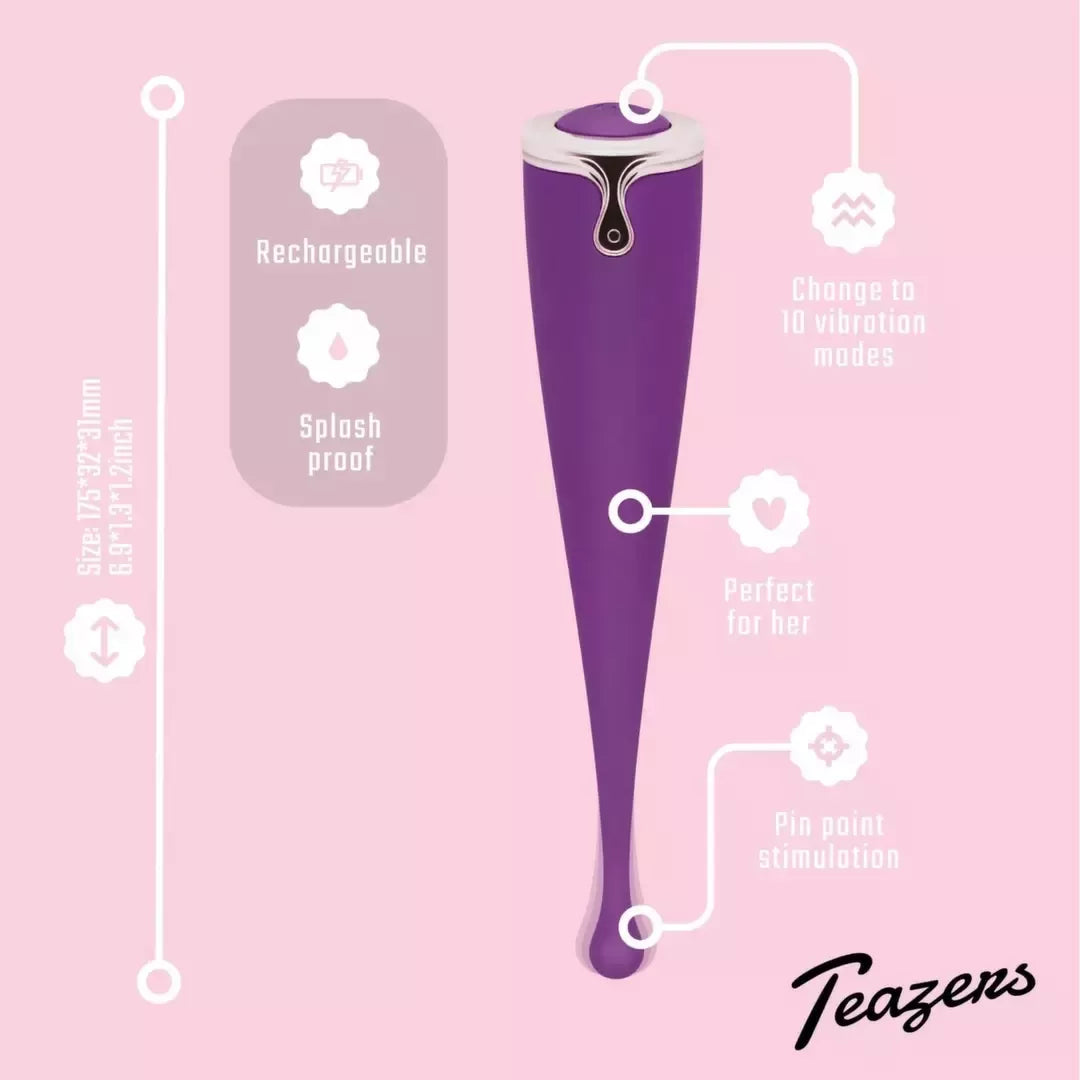 Wand Essentials Pointer Precision įkraunamas stimuliatorius, rožinis