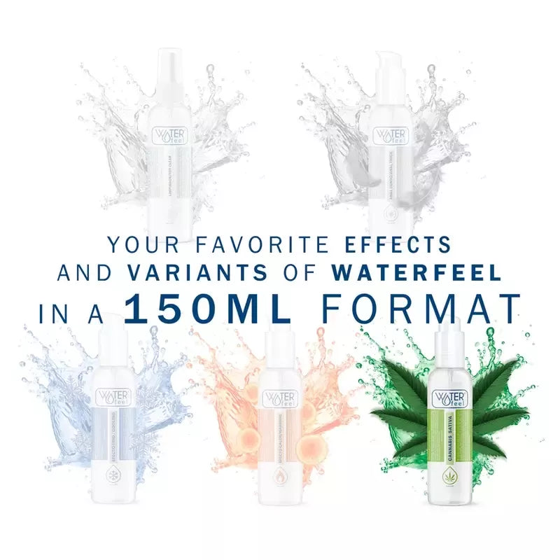 WATERFEEL vandens pagrindo lubrikantas Cannabis Aroma 150 ml – kanapių sėklų aliejaus formulė