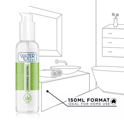 WATERFEEL vandens pagrindo lubrikantas Cannabis Aroma 150 ml – kanapių sėklų aliejaus formulė