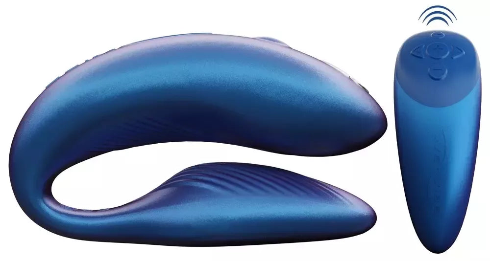 We-Vibe Chorus Cosmic Blue – dviejų variklių intymi sistema, reguliuojama, valdoma išmaniąja programėle