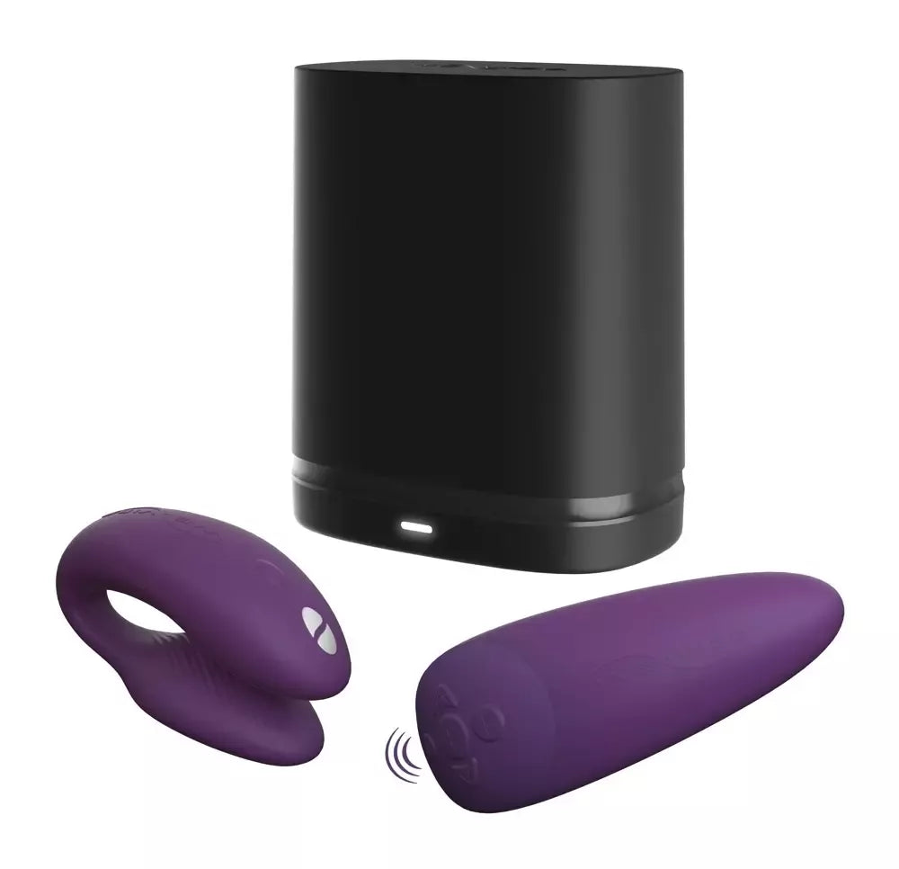 We-Vibe Chorus Purple – lankstus dviejų variklių intymus prietaisas su nuotolinio valdymo pulteliu