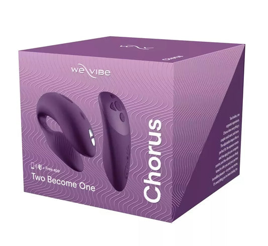 We-Vibe Chorus Purple – lankstus dviejų variklių intymus prietaisas su nuotolinio valdymo pulteliu