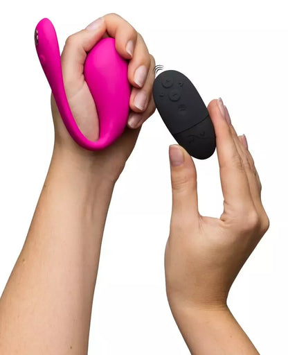 We-Vibe Jive 2 išmanusis nešiojamas vibratorius – mėlynas, valdomas pulteliu ir programėle