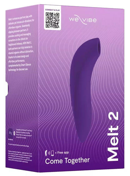 We-Vibe Melt 2 Purple – Kompaktiškas oro pulso stimuliatorius, 13,8 cm