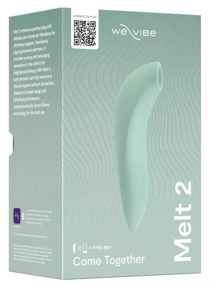 We-Vibe Melt 2 Sage intymus oro impulsų prietaisas, 12 intensyvumo lygių, atsparus vandeniui
