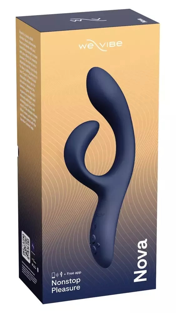 We-Vibe Nova 2 Midnight Blue dvigubos stimuliacijos prietaisas, lankstus, valdomas programėle