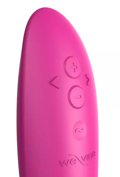 We-Vibe Rave 2 Fuchsia išmanusis dviejų variklių lankstus silikoninis įrenginys