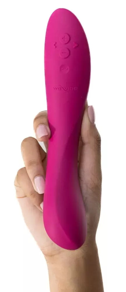 We-Vibe Rave 2 Fuchsia išmanusis dviejų variklių lankstus silikoninis įrenginys