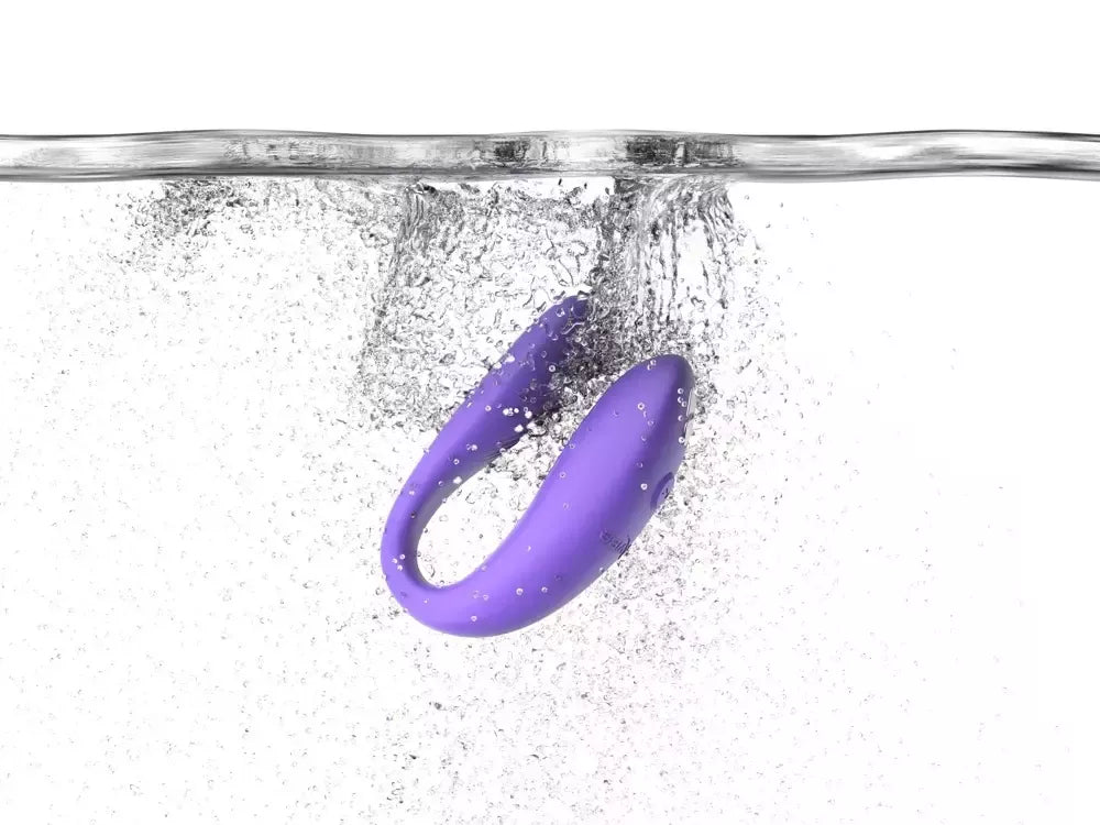 We-Vibe Sync Go Purple – dvigubas nešiojamas vibratorius, valdomas programėle, silikoninis