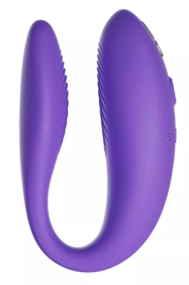 We-Vibe Sync Go Purple – dvigubas nešiojamas vibratorius, valdomas programėle, silikoninis