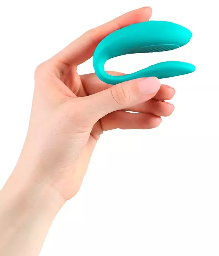 We-Vibe Sync Lite Aqua nešiojamas prietaisas poroms, valdomas programėle, mėlynas