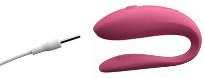 We-Vibe Sync Lite Pink – programėle valdomas lankstus intymus įrenginys