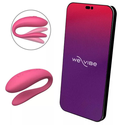 We-Vibe Sync Lite Pink – programėle valdomas lankstus intymus įrenginys