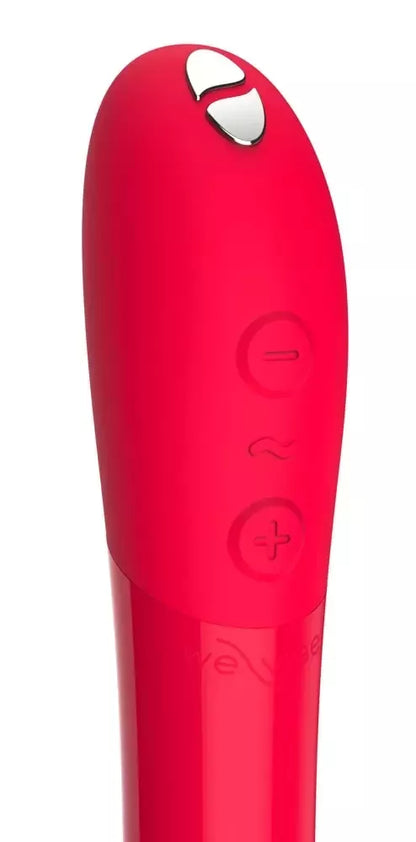 We-Vibe Tango X Cherry Red kompaktiškas intymus prietaisas, 8 greičiai