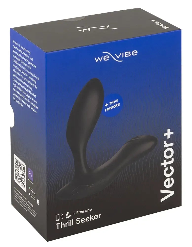 We-Vibe Vector+ Charcoal Black lankstus intymus prietaisas su dviem varikliais