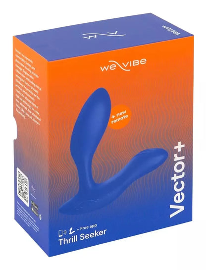 We-Vibe Vector+ Royal Blue – lankstus intymios gerovės prietaisas, 10 režimų