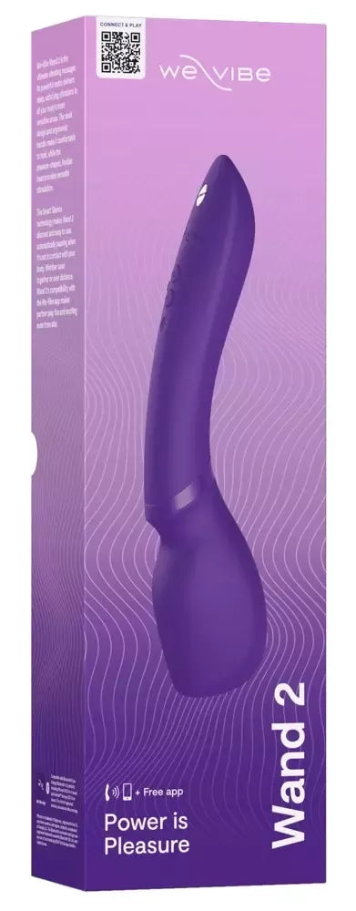We-Vibe Wand 2 intymus masažuoklis, valdomas programėle, atsparus vandeniui, 27,3 cm