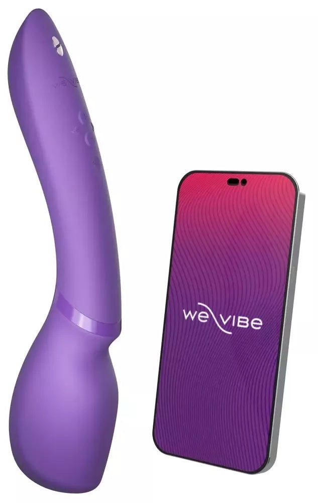 We-Vibe Wand 2 intymus masažuoklis, valdomas programėle, atsparus vandeniui, 27,3 cm