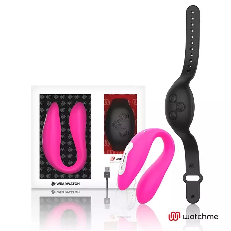 WEARWATCH WATCHME Dual Technology Intimate Machine fuksijos/juodos spalvos, nuotolinio valdymo