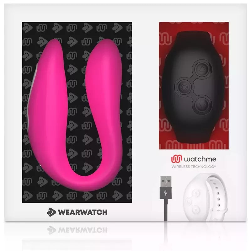 WEARWATCH WATCHME Dual Technology Intimate Machine fuksijos/juodos spalvos, nuotolinio valdymo