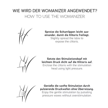 Womanizer Classic 2 Black slėgio bangų sistema, atspari vandeniui, 10 greičių