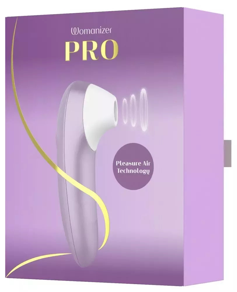 Womanizer Pro Lilac – kompaktiškas oro impulsų stimuliatorius, 11 intensyvumo lygių, atsparus vandeniui
