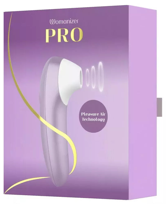 Womanizer Pro Lilac – kompaktiškas oro impulsų stimuliatorius, 11 intensyvumo lygių, atsparus vandeniui