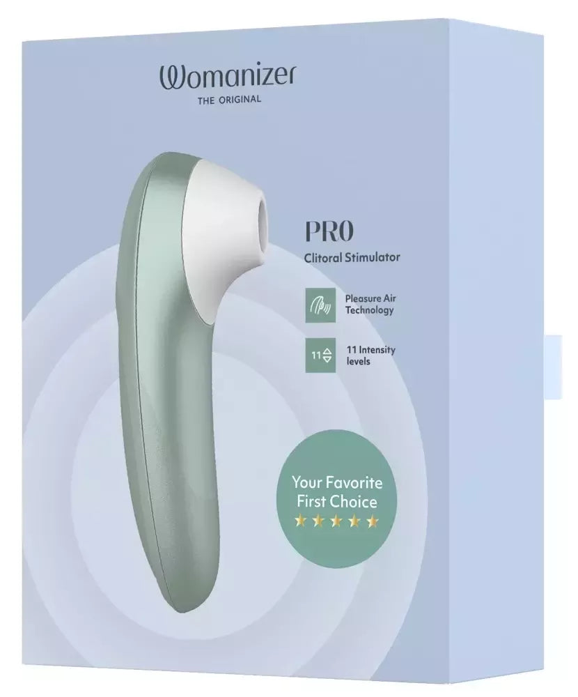 Womanizer Pro Sage kompaktiškas įkraunamas oro pulsacijos masažuoklis, 11 lygių