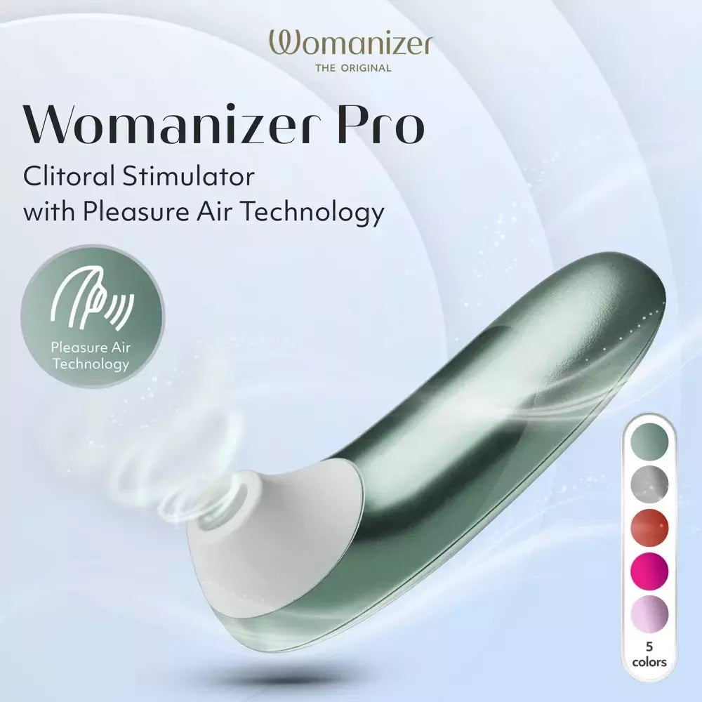Womanizer Pro Sage kompaktiškas įkraunamas oro pulsacijos masažuoklis, 11 lygių