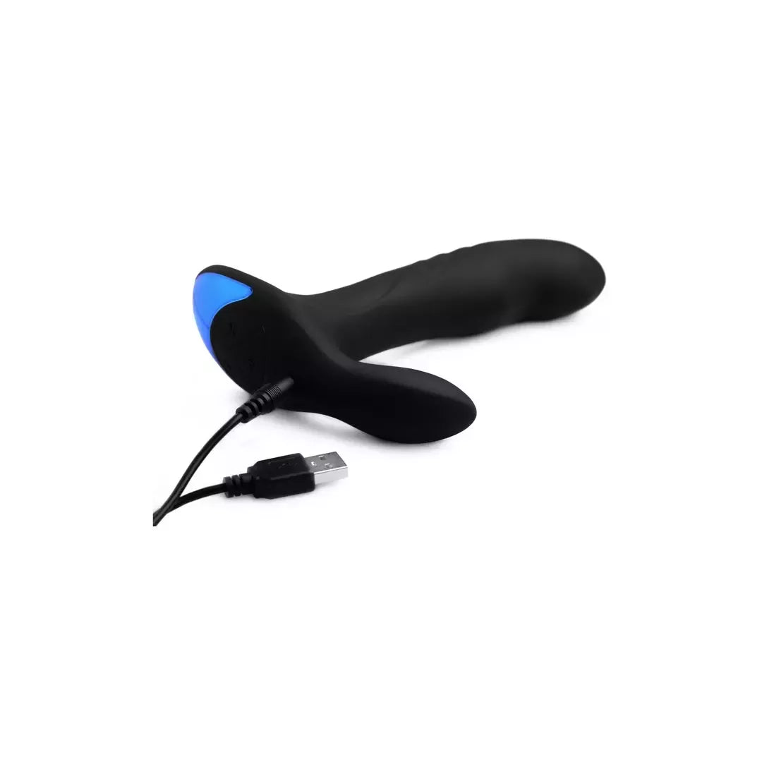 XR Brands 17x P-Trigasm 3-in-1 silikoninis intymios stimuliacijos prietaisas
