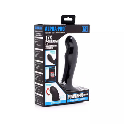 XR Brands 17x P-Trigasm 3-in-1 silikoninis intymios stimuliacijos prietaisas